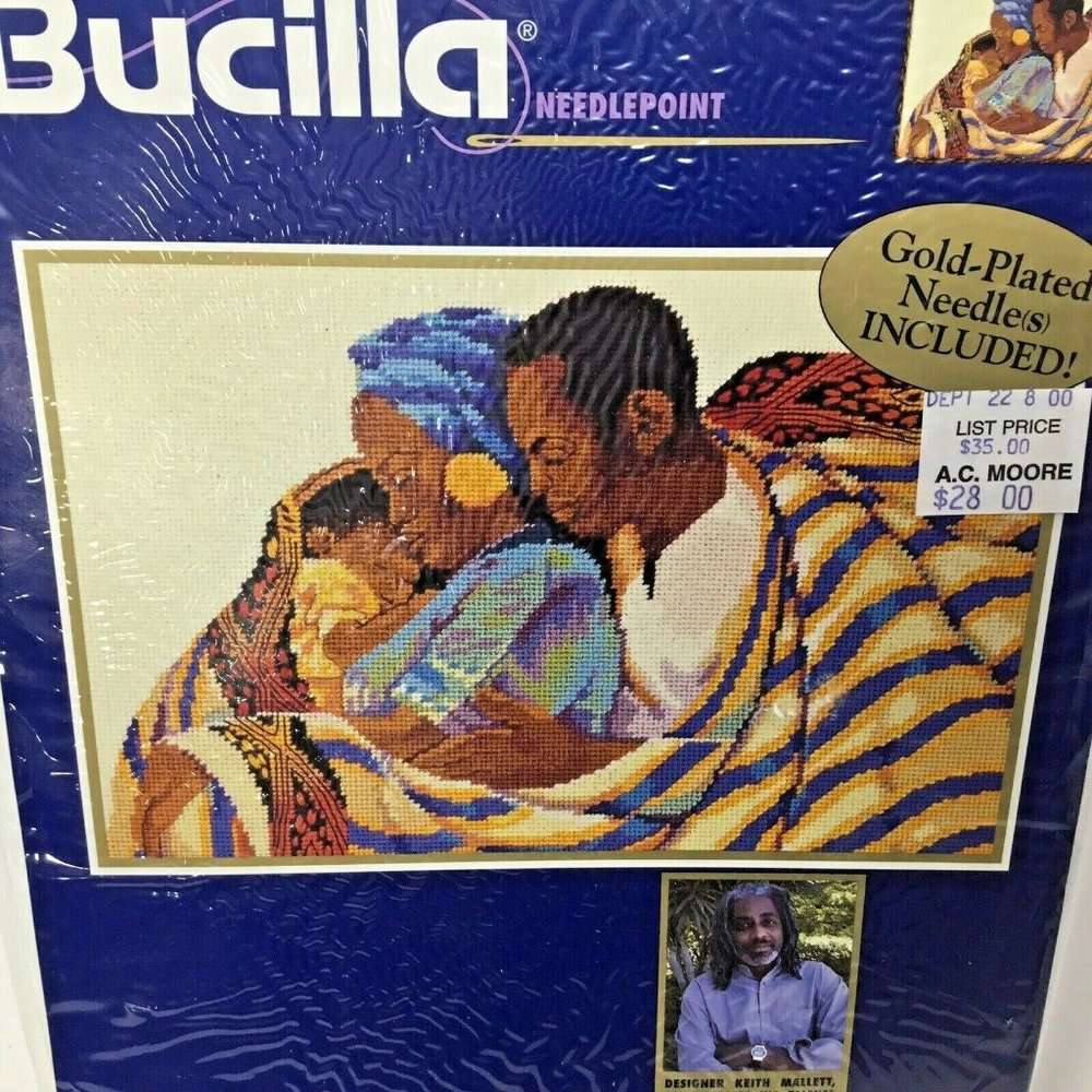 Bucilla~Needlepoint~Precious Love~Family~Folk Art~ - Picture 1 of 8